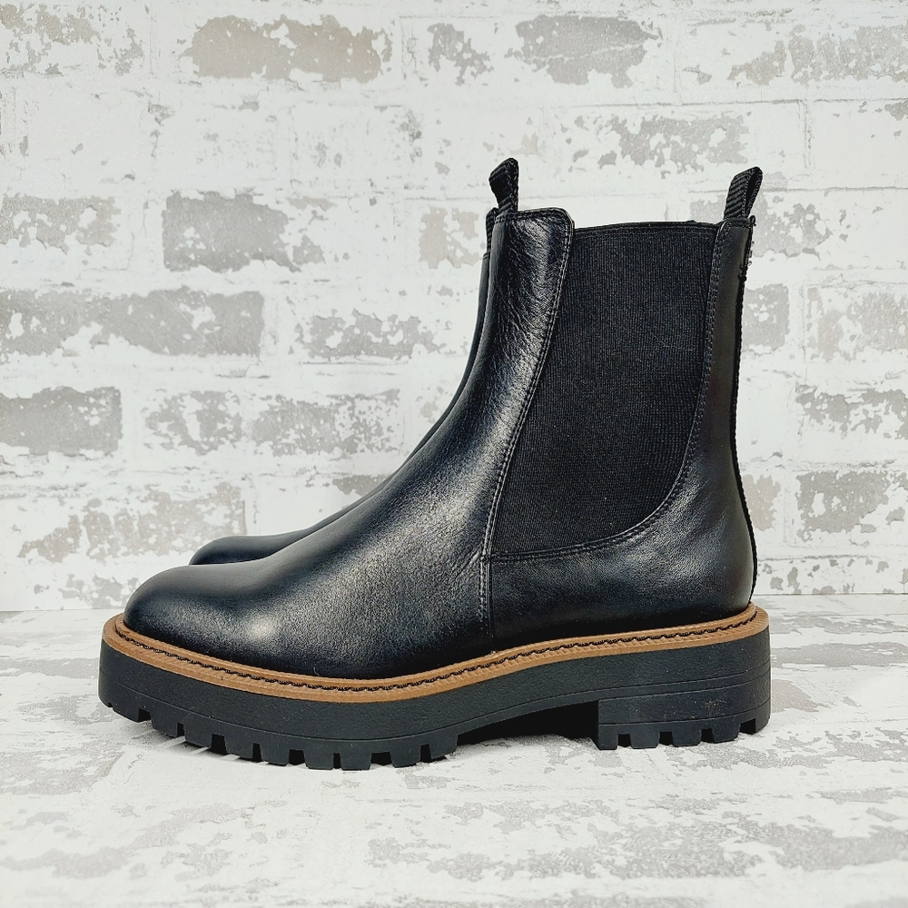 Sam Edelman Laguna Black Leather Chelsea boots